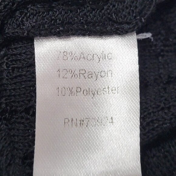 Ming Wang Womens Sleeveless V-Neck Top Size 1X Black White Minimalist Office - Picture 10 of 12